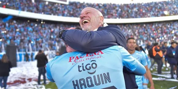 El flamante DT no pudo contener la emoción tras haber derrotado a Perú.