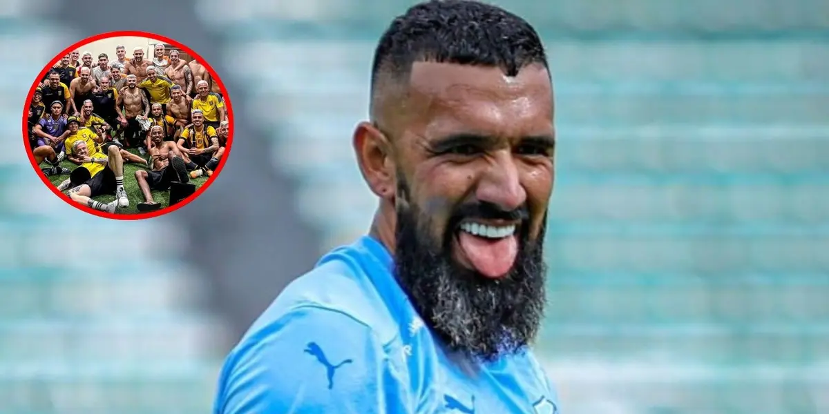 El chileno y una publicación dedicada al campeón.