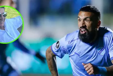 El delantero fue expulsado desde el banco de suplentes.