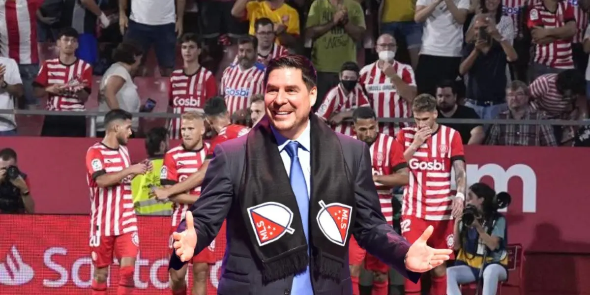 El empresario sorprendió y le dio una alegría a un fanático de Girona.