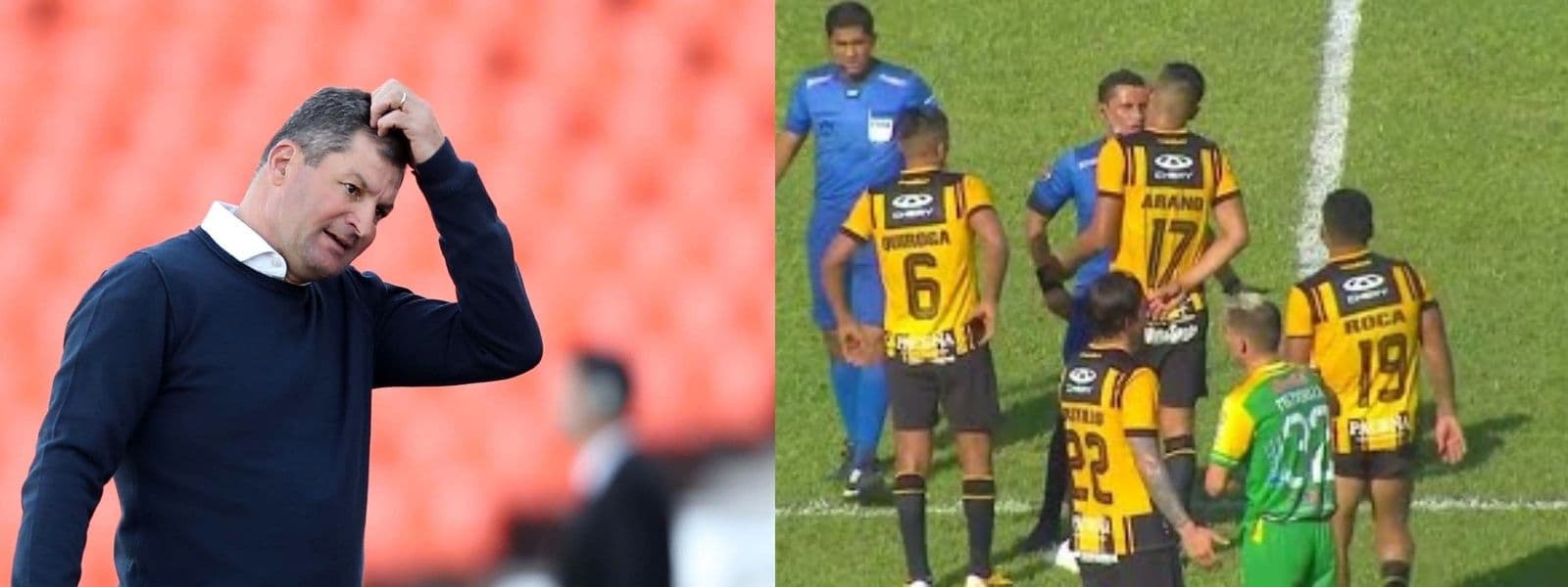El Pampa trató de resolver algunas cuestiones en el partido pero algunas molestias le complican el partido y al plantel.