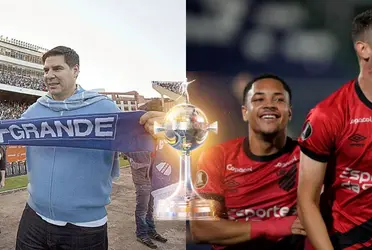 El plantel brasileño ya está en La Paz para llevar a cabo el encuentro de octavos de final de La Copa Libertadores de América frente a Bolívar.