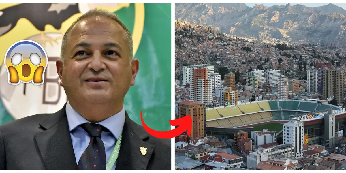 El presidente de la Federación Boliviana de Fútbol y un fuerte mensaje