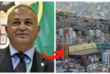 El presidente de la Federación Boliviana de Fútbol y un fuerte mensaje