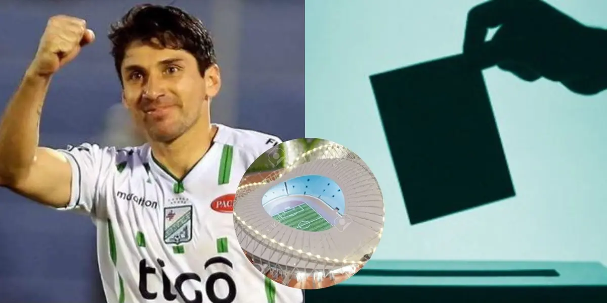 El presidente se aseguró su lugar en el club de Santa Cruz de la Sierra y mostró imágenes de cómo será la nueva cancha.