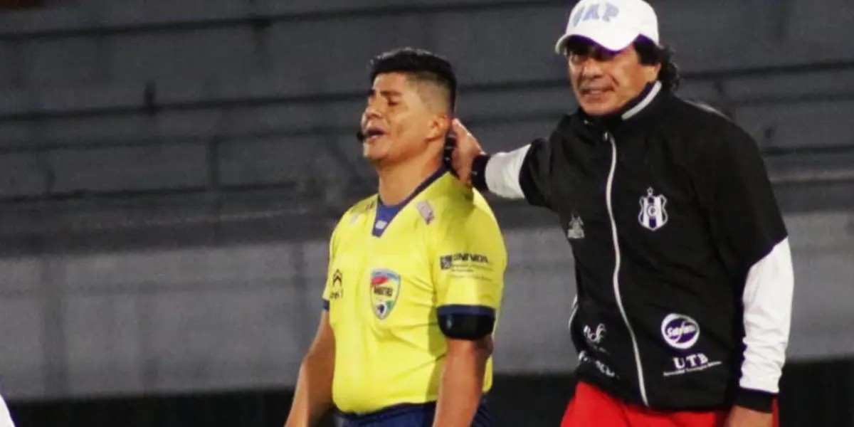 La Asociación Boliviana de Árbitros de Fútbol expuso a Álvaro Peña, y esperan una sanción contra él.