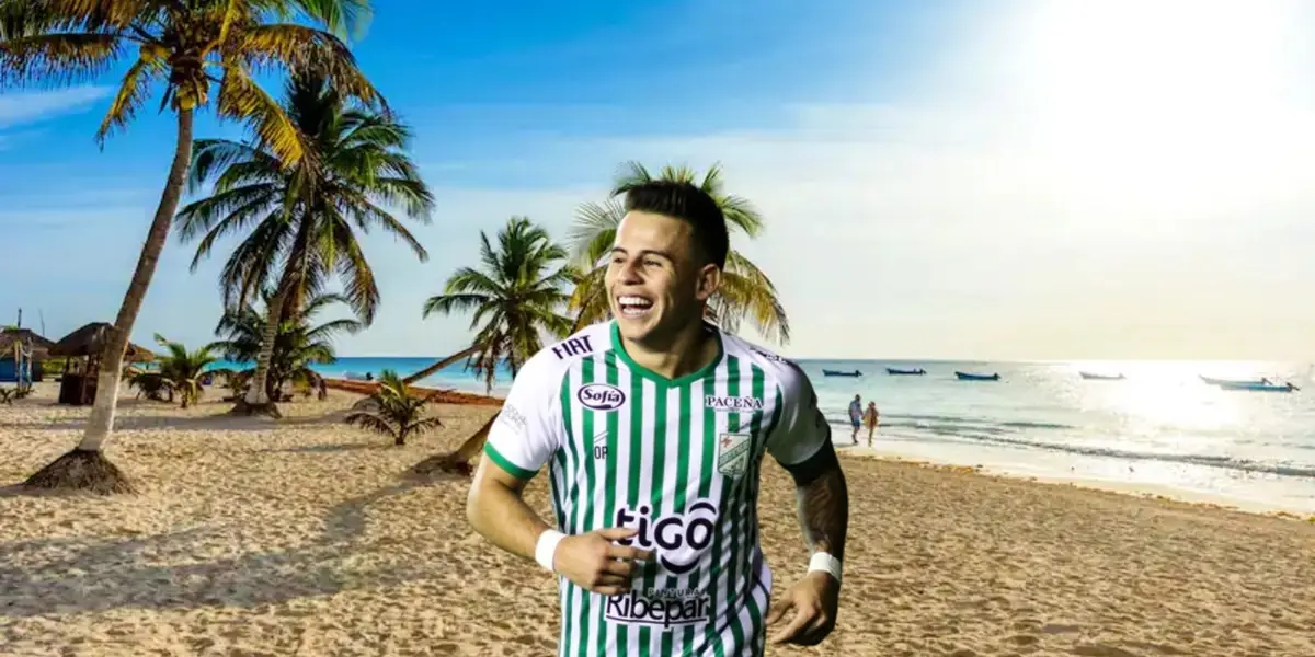 Un player dominicano que se desempeña en el fputbol boliviano se muestra relajado disfrutando de la buena vida.