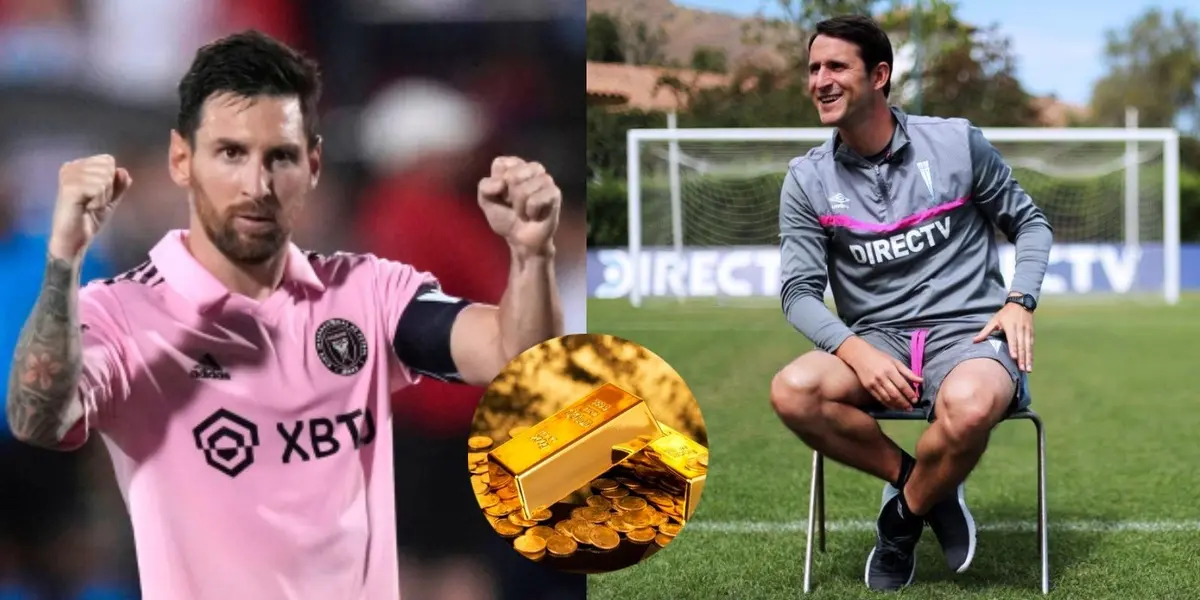 El argentino no solo suma números en su cuenta a través de goles, sino también mediante publicidad. Cuánto gana en comparación al DT de La Academia.