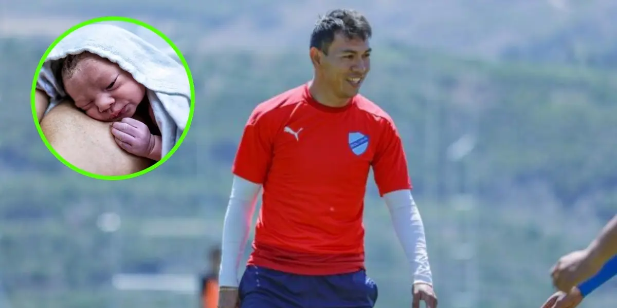 El player se mostró feliz ante el nacimiento de su primer hijo.